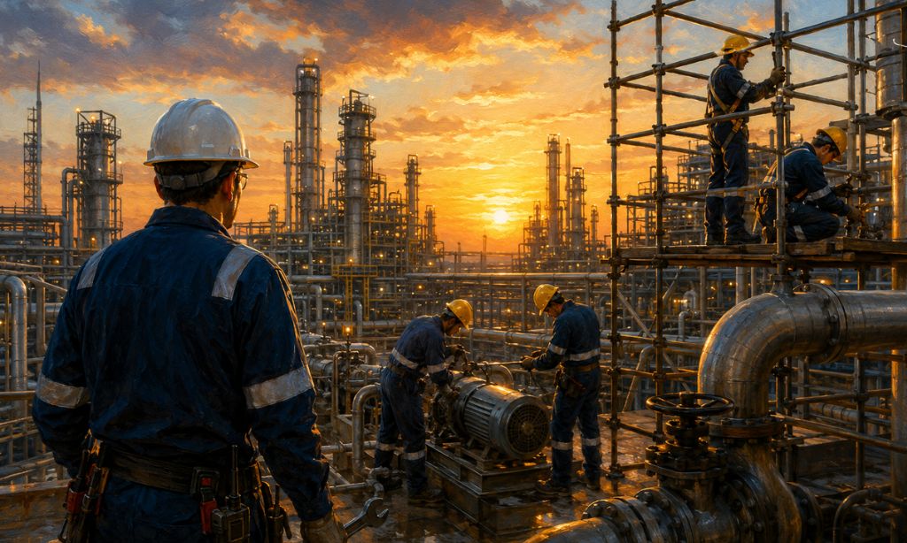 Industrial support services Saudi Arabia — plant maintenance and shutdown teams