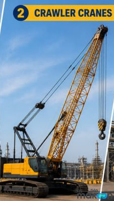 Crawler crane rental Jubail heavy industrial
