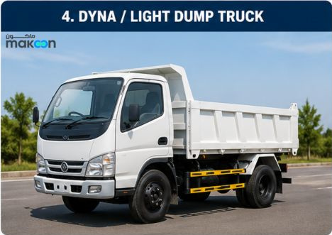 Light dump truck Dyna rental Saudi Arabia urban construction