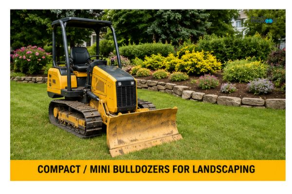 Compact mini bulldozer rental Saudi Arabia landscaping