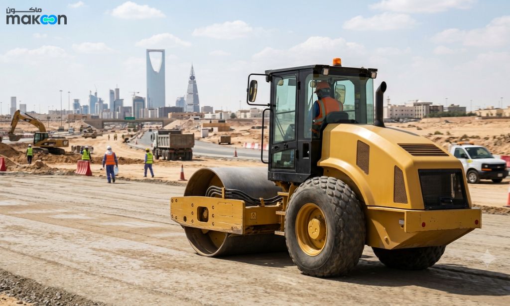 Roller Compactor Rental in Saudi Arabia