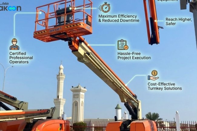 Why Choose Manlift Rental with Operator in Saudi Arabia for Industrial & Construction Projects