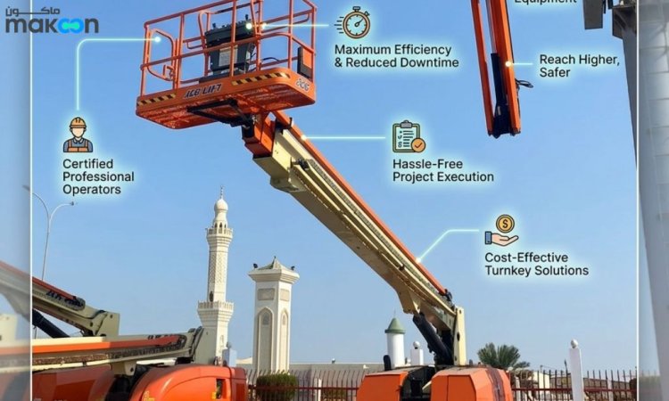 Why Choose Manlift Rental with Operator in Saudi Arabia for Industrial & Construction Projects
