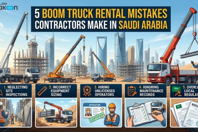 5 Boom Truck Rental Mistakes Contractors Make in Saudi Arabia