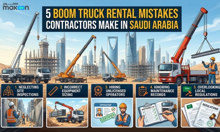 5 Boom Truck Rental Mistakes Contractors Make in Saudi Arabia