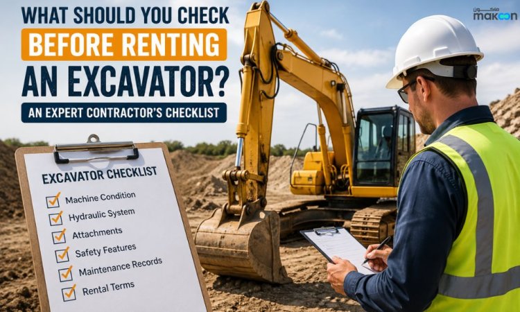What to Check Before Renting an Excavator | Makcon