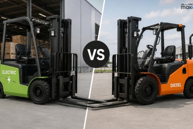 Electric vs Diesel Forklift Rental in KSA