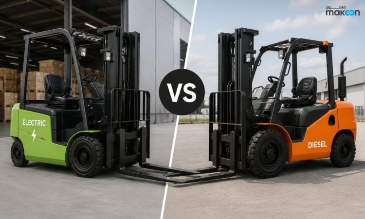 Electric vs Diesel Forklift Rental in KSA